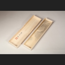 山下竹斎筆　短冊「三日月図」