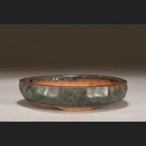 初代東福寺緑釉手捻り丸