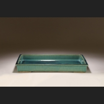 青交趾（翡翠交趾）外縁長方水盤
