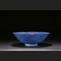 青藍釉碗