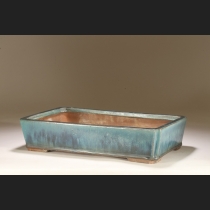 一陽  若草釉隅入長方