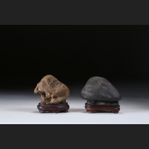 水府散人遺愛小品茅舎石二態